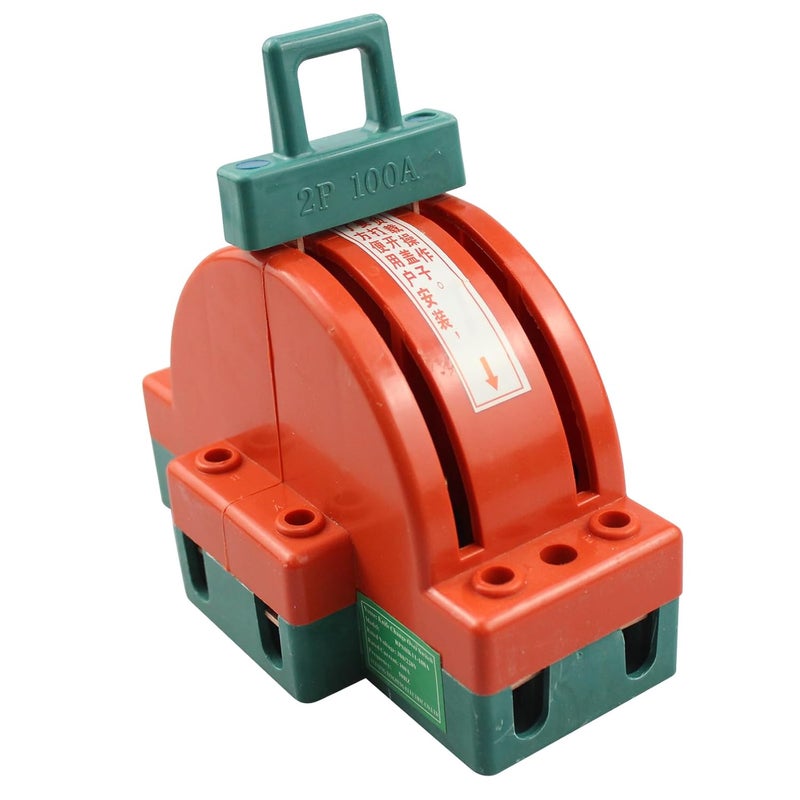 FORLETOR Disconnect Knife Switch Double Throw,100A 220V 2 Pole Safety Two-Way Double-Switching Switch - Image 4